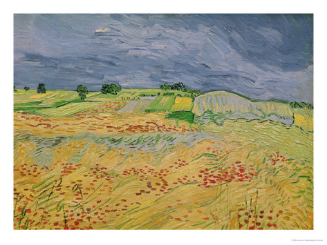 The Plain at Auvers - Van Gogh Painting On Canvas